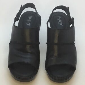 Börn Black Sandals Size 8M